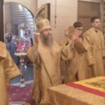 Епископ Павлово-Посадский Силуан возглавил престольные торжества в Александро-Невском храме в с. Троицком на Сахалине
