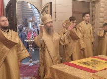 Епископ Павлово-Посадский Силуан возглавил престольные торжества в Александро-Невском храме в с. Троицком на Сахалине
