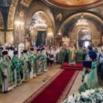 Митрополит Воскресенский Григорий совершил Литургию в храме преподобного Пимена Великого в Новых Воротниках