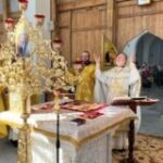 Первую Литургию совершили в новопостроенном храме великомученика Георгия Победоносца в Зеленограде